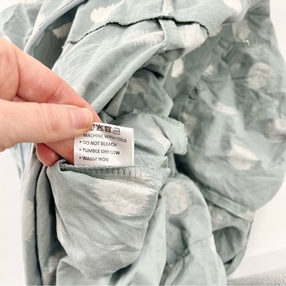 Indya Ikat Grey Cream House of India Earthen Bell Bottom Jumpsuit Size S NWOT - Picture 16 of 16